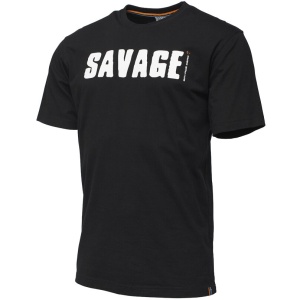Tricou Savage Gear Simply Logo-Tee Black