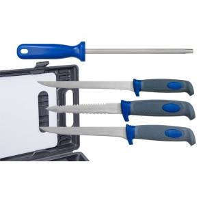 Trusa pentru filetat 3 cutite + ascutitor + plansa EnergoTeam
