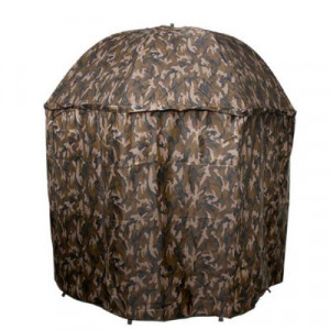 Umbrela Formax Camou Brown cu paravan, 250 cm