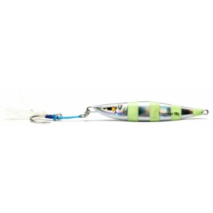 Vobler Pilker Mustad Jig Daggerman, Full Chrome, 20cm, 100g - Img 2