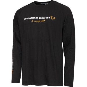 Bluza Savage Gear Signature Long Sleeve, Black Caviar