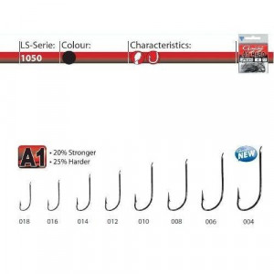 Carlige A1 LS-1050NS BL 15buc/ plic Gamakatsu