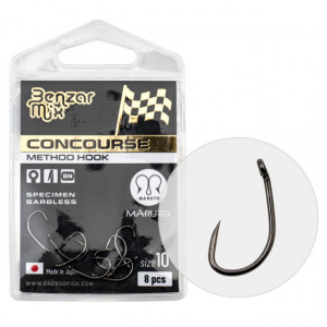 Carlige Benzar Concourse Method Specimen Barbless, 8 buc