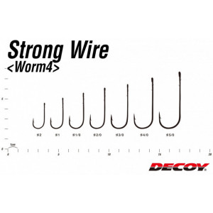 Carlige Decoy Worm 4 Strong Wire
