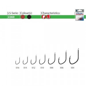 Carlige Gamakatsu A1 LS-2260F, Black, 15buc - Img 2