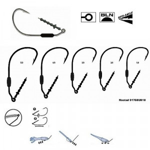 Cirlig pentru twister Power lock plus™. (M.91768KH.) MUSTAD