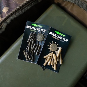 Clip pentru montura plumb pierdut 10buc/plic, Weed/Silt, Korda - Img 2