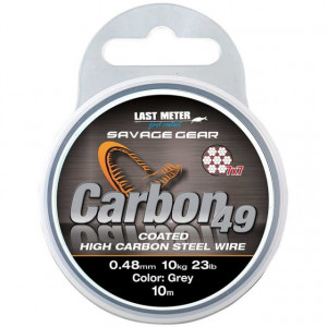 Fir din otel pentru strune Carbon49 10m Savage Gear