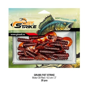 Grub Fast Strike, Motor Oil Red, 4.5cm, 1.1g, 20buc/blister - Img 3