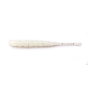 Grub Mustad Aji Micro Plu, White Glow Glitter, 5cm, 15buc/plic