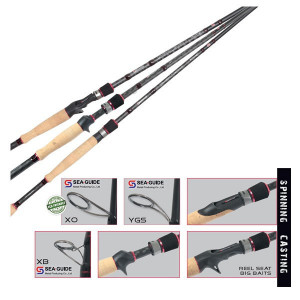 Lanseta Black Weapon Revenge Cast 6'3" 1/4-3/4 Medium Heavy Herakcles