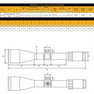 Luneta Sig Sauer Whiskey3 4-12X50 L4A/IR/25MM - Img 2