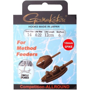Montura Gamakatsu Method Hair Spike PCHR, 12cm, 6buc/plic