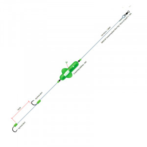 Montura Madcat Adjusta B River Worm&Squid 100mm, 2x10, 0, 160cm, 60g