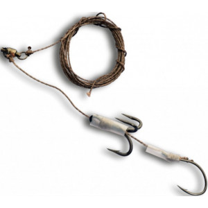 Montura Somn Climax Cult Lobworm Rig, 1 x Carlig Nr. 5/0, 1 x Ancora Nr. 2/0, 0.92mm/80kg, 180cm