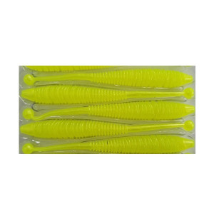 Naluca Evoke Worm Neon Yellow 6cm, 12buc/plic Rapture