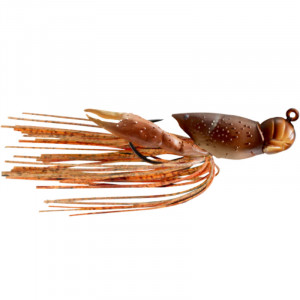 Naluca Livetarget Hollow Crawfish Jig, culoare Natural-Brown, 4cm, 11g - Img 1