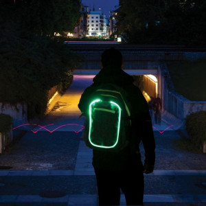 Rucsac Wheel Bee Generation Z cu iluminare LED, carouri - Img 3