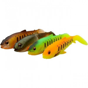 Set naluci Gear Craft Cannibal Paddletail, Dark Water Mix, 12.5cm, 20g, 3bc