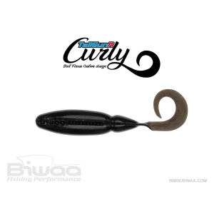 Shad Biwaa TailGunr Curly UV Black 9cm, 7buc/plic