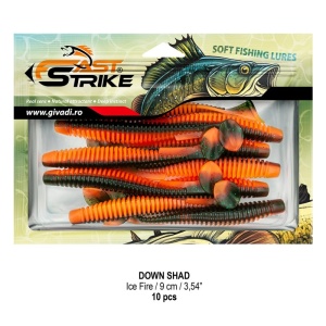 Shad Fast Strike Down Shad 9cm, 10cm/plic, Ice Fire - Img 2