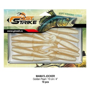 Shad Fast Strike Mama's Jocker, Gold Pearl, 10cm, 10buc/blister - Img 2