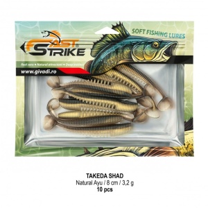 Shad Fast Strike Takeda, Culoare 01 Natural Ayu, 8cm, 3.2g, 10buc/plic - Img 3