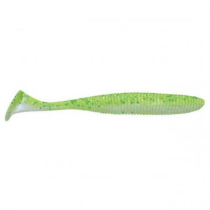 Shad Jackall Rhythm Wave, Chartreuse, 9.6 cm, 7 buc - Img 1