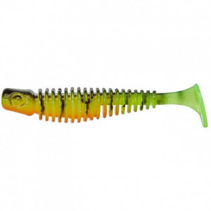 Shad soft Gunki Tipsy-S, culoare Firetiger, 7.6cm, 6buc