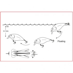 Vobler Cor F3 4CM/3,5G Dying Roach Cormoran - Img 3