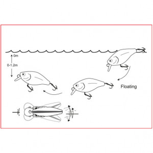 Vobler Cormoran Cor F3, Perch, 4cm, 3.5g - Img 2