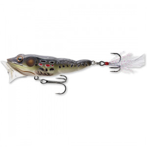 Vobler Livetarget Frog Popper, culoare Brown-Black, 6.5cm, 7g