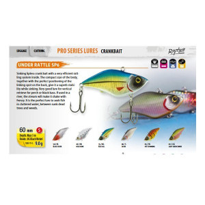 Vobler Under Rattle SP6 Holo Bone Sinking 6cm/9g Rapture - Img 2