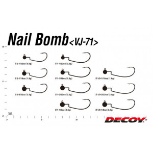 Carlige Decoy Jig Vj-71 Nail Bomb