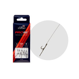 Carlige Legate Carp Expert Pro Method Feeder Hair Rig, spin 10mm, 6buc/plic