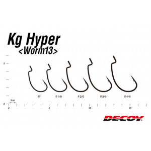 Carlige Offset Decoy Worm 13 Kg Hyper
