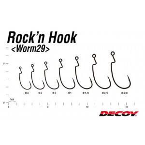 Carlige Offset Decoy Worm 29 Rock'n 