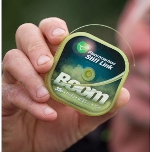 Fir Fluorocarbon Korda Boom Stiff Link, Low Vis Green, 15m - Img 2