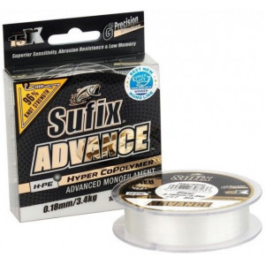 Fir Sufix Advance HMPE Hyper CoPolymer, transparent, 150m