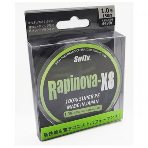 Fir textil Sufix Rapinova X8, Lemon Green, 150m