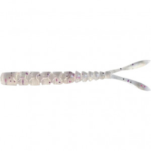 Grub Mustad Aji Split Tail, 5cm, Clear Purple Glitter, 12buc/plic