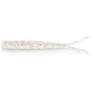 Grub Mustad Aji Split Tail, 5cm, Clear Rainbow Glitter, 12buc/plic