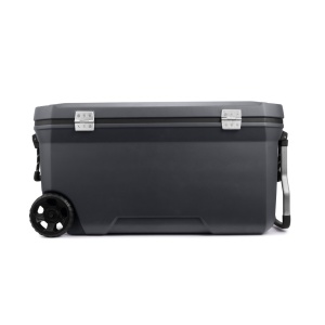 Lada frigorifica pasiva Coleman Convoy 97L, gri, cu manere si roti, balamale metalice 96 x 45 x 48 cm - Img 4