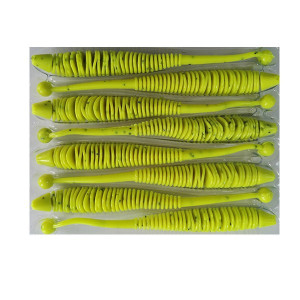 Naluca Evoke Worm Chartreuse 10cm, 8buc/plic Rapture - Img 2