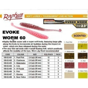 Naluca Evoke Worm Glowing 6cm, 12buc/plic Rapture - Img 4