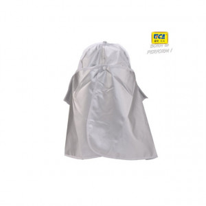 Sapca Tica cu protectie UV ceafa, alb