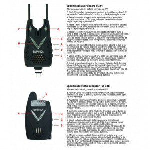 Set 4 avertizoare wireless TLI34 + receptor TLI34B Baracuda - Img 4