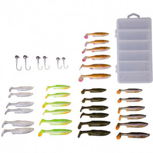 Set naluci soft Fat Minnow T-TAIL, 36 bucati Savage Gear - Img 2