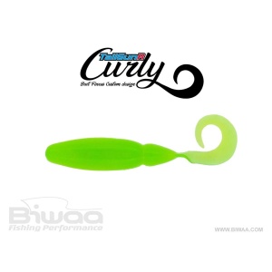 Shad Biwaa TailGunr Curly Limetreuse 6.3cm, 8buc/plic
