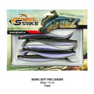 Shad Fast Strike Bionic Soft Pike-Zander, Bleak, 10cm, 5buc/blister - Img 2